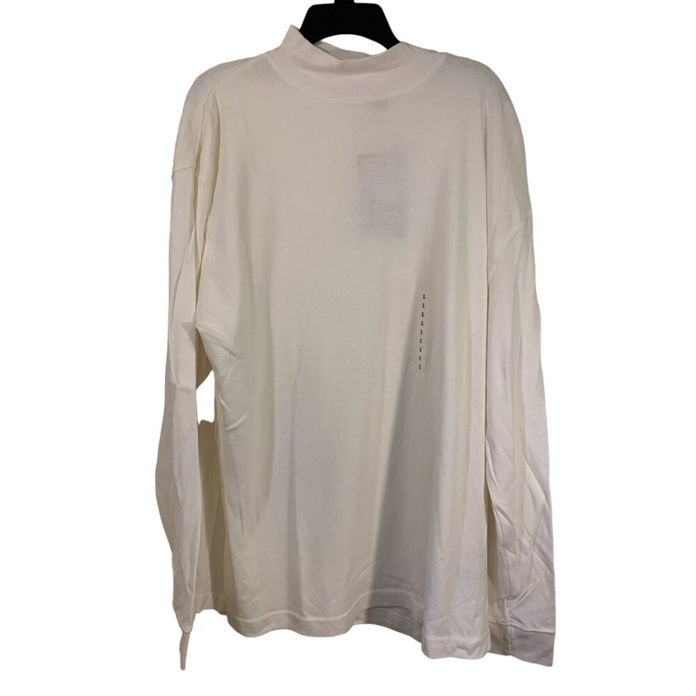 Sun River Mens Long Sleeve White Turtleneck Shirt XL